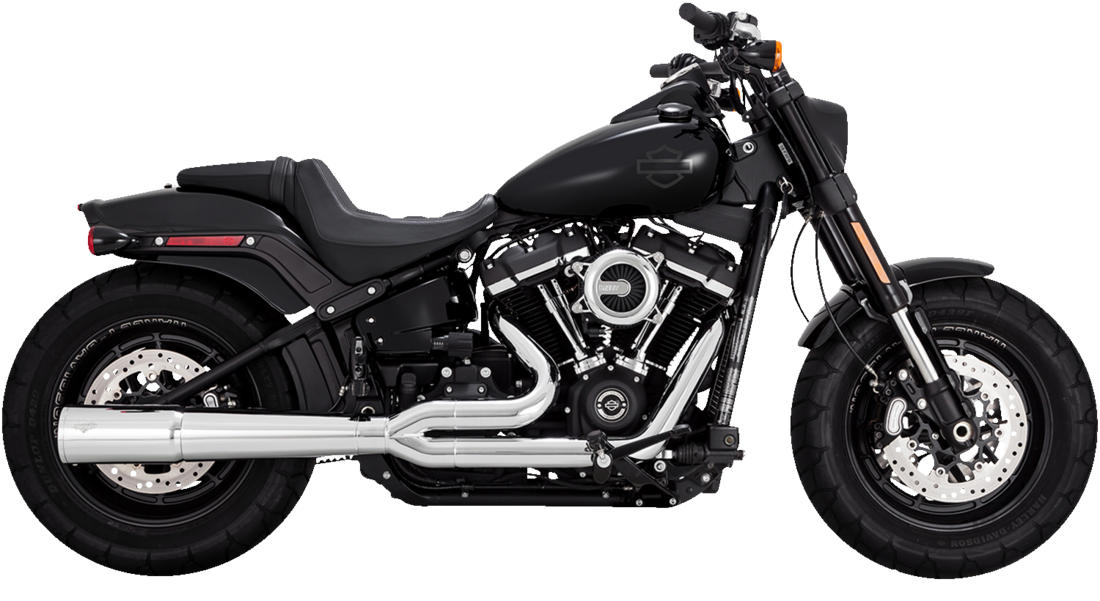 Sistema di scarico Pro Pipe 2 in 1 cromato per Harley Davidson