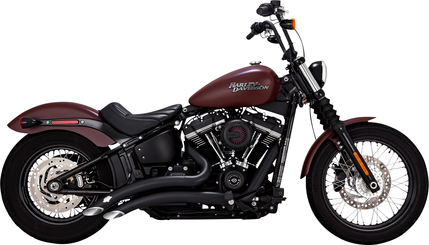 Escape Big Radius Negro Para Harley Davidson Softail Milwaukee Eight M8