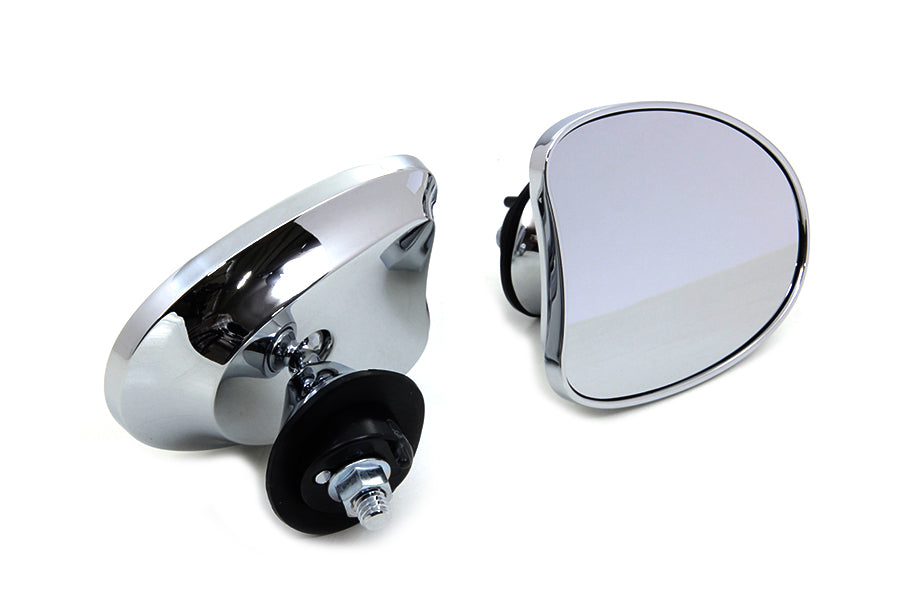 Chrome Tapered Fairing Mount Mirrors For Harley-Davidson Touring 2014 And Later