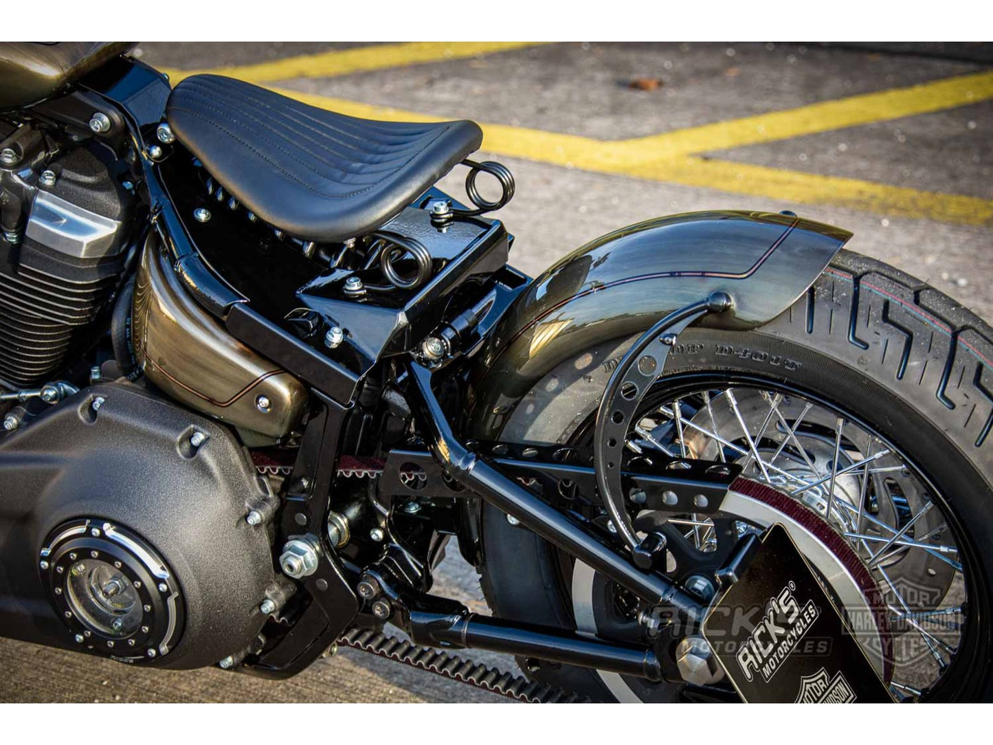 Kit Soporte Asiento Muelles para Harley-Davidson Softail M8 Conversion de siège solo