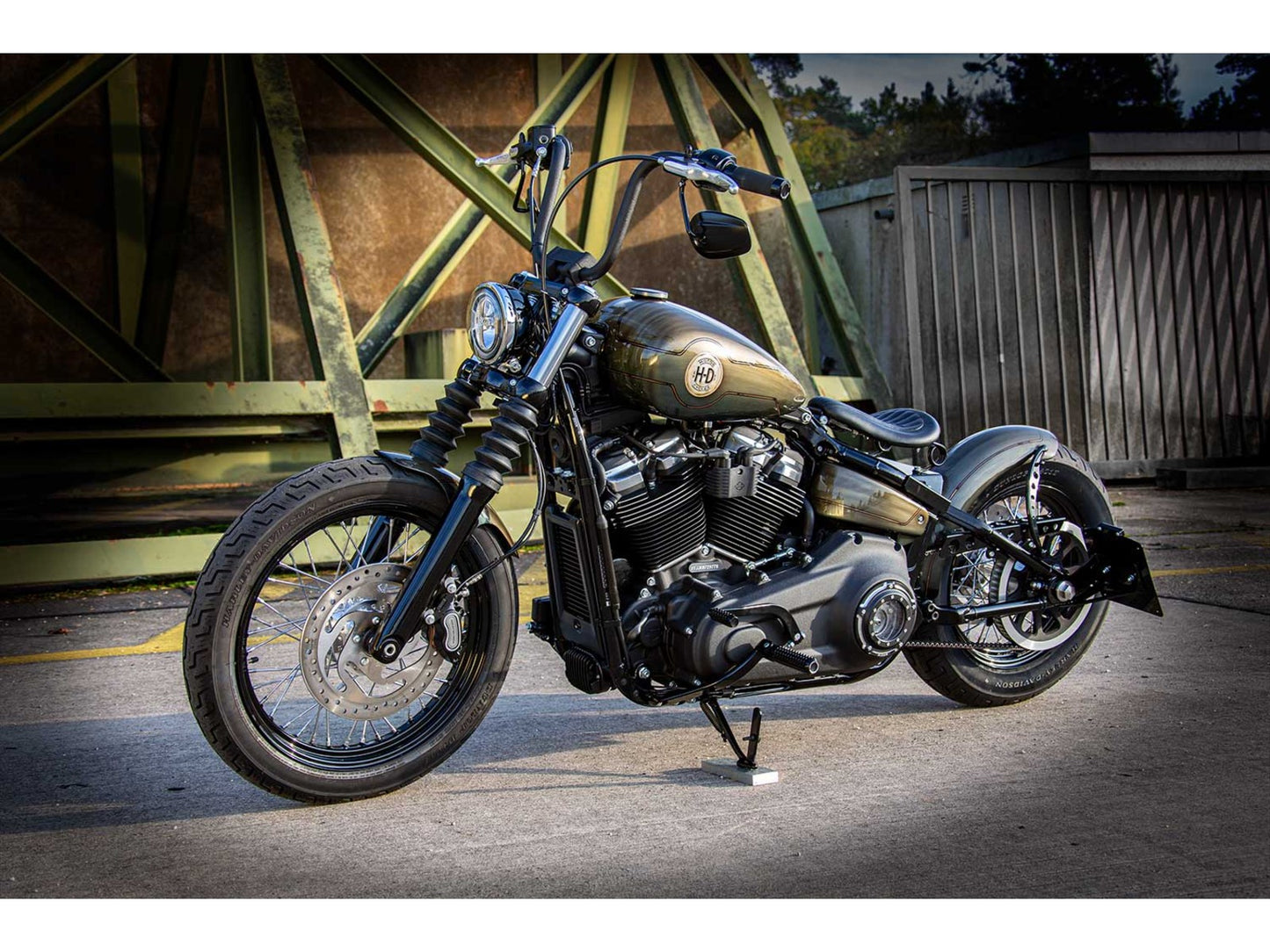 Kit Soporte Asiento Muelles Para Harley-Davidson Softail M8 Solo-Sitzumwandlung