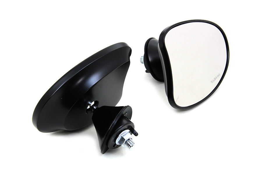 Black Tapered Fairing Mount Mirrors For Harley-Davidson Touring 2014 And Later