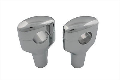3.6" Chrome Fat Bar Riser Kit For Harley-Davidson