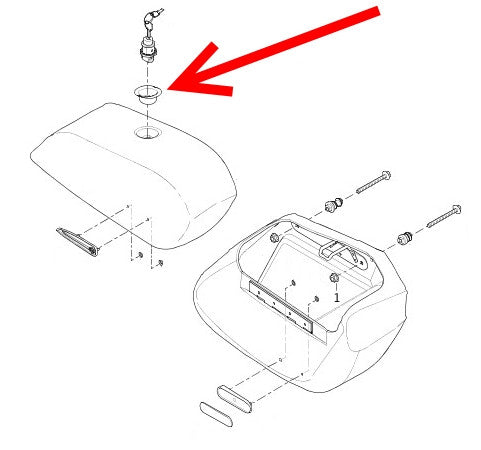 Embellecedor Protector Cerradura Alforja Harley-Davidson® 53126-10 Lock Bezel