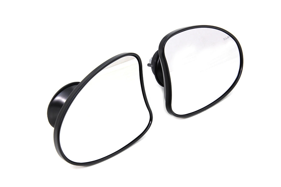 Black Tapered Fairing Mount Mirrors For Harley-Davidson Touring 2014 And Later