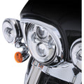 Headlight Visor For Harley-Davidson Touring '14-Up Chrome Headlight Bezel Fang