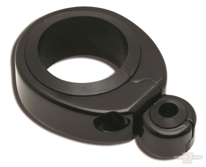 CABLE CLAMP 1 1/4-1 1/2" SINGLE THROTTLE / CLUTCH CABLE, BLACK For Harley-Davidson