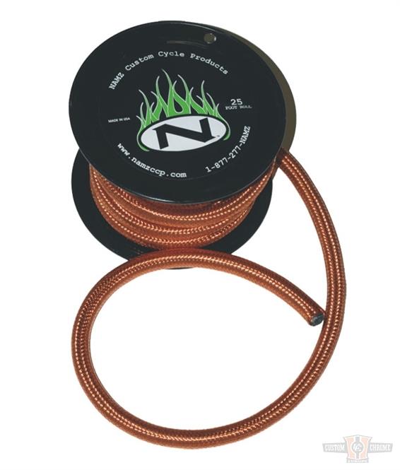 COPPER BRAID OIL LINE 3/8 ID For Harley-Davidson