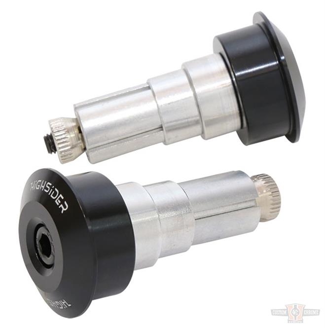 Bar End Weight, Dot, Aluminum, Black For Harley-Davidson