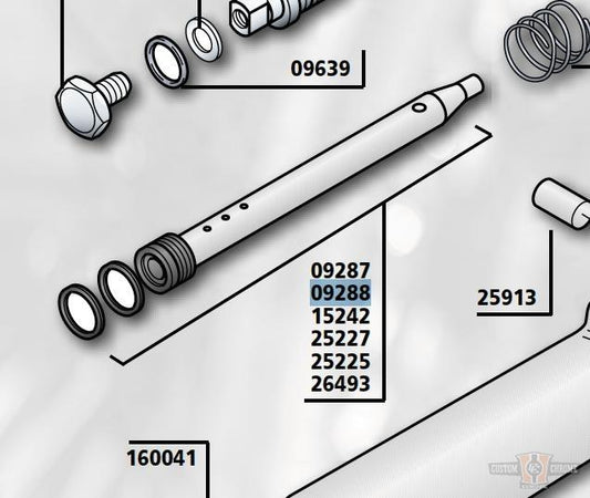 DAMPER TUBE For Harley-Davidson