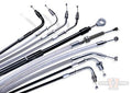 Black Vinyl Tachometer Cable, (33", 12 mm nut) For Harley-Davidson