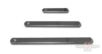 Chrome Universal Flat Strap 3" Long For Harley-Davidson