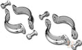 Chrome Late Model Muffler Clamps For Harley-Davidson