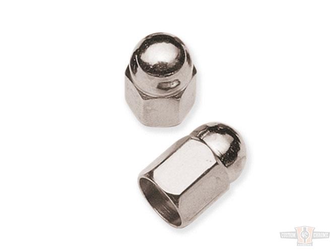 Acorn Style Valve Stem Covers, Chrome For Harley-Davidson