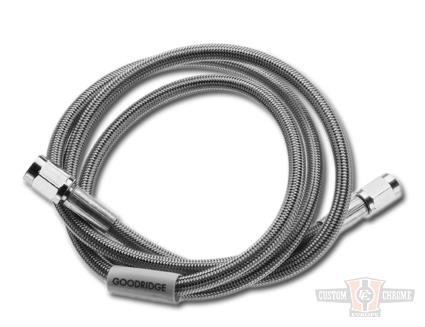 S/S BRAKE HOSE UNIV. 18" For Harley-Davidson