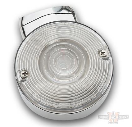 Turn Signal Lens, Late Style, Clear For Harley-Davidson