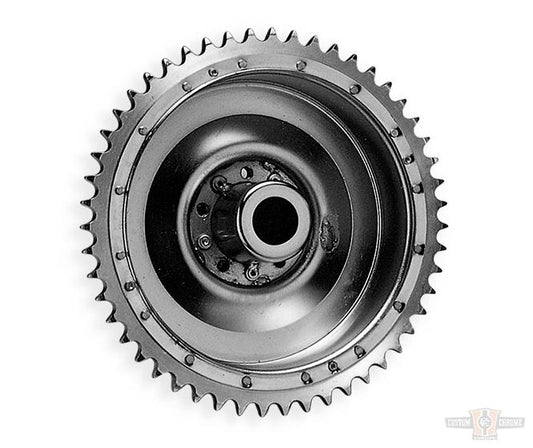 Chrome Brake Drum with Sprocket For Harley-Davidson