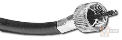 SPEEDO CABLE, black For Harley-Davidson