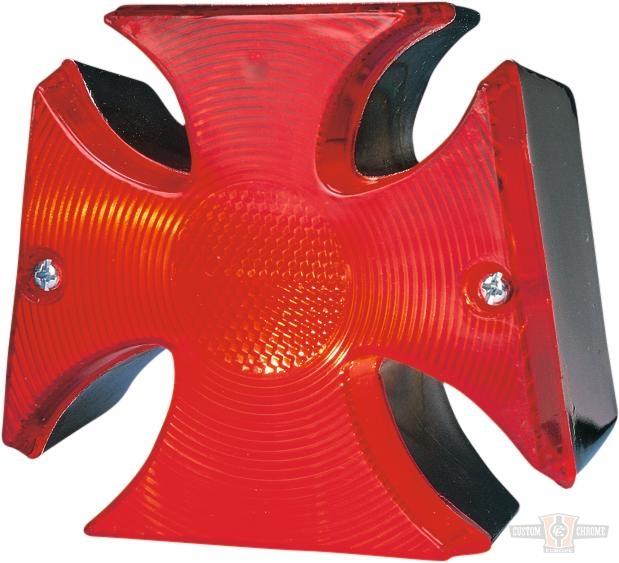 Replacement Lens, Maltese Cross Tailight For Harley-Davidson