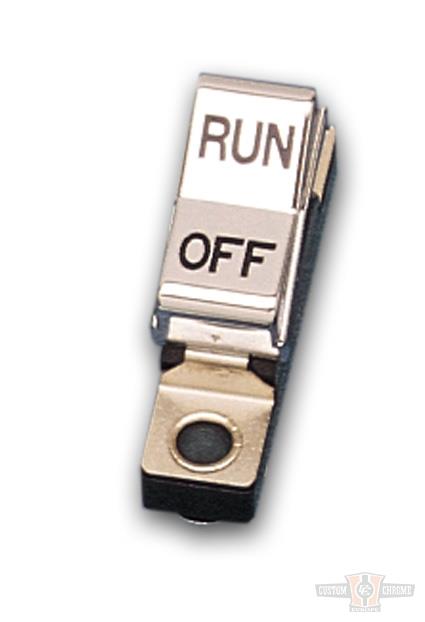 Chrome Run-Off Rocker Switch For Harley-Davidson