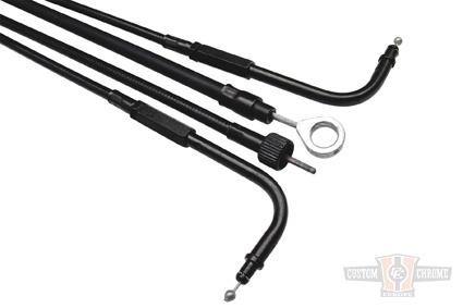 Speedo Cable Stainless Steel, Clear Coated For Harley-Davidson