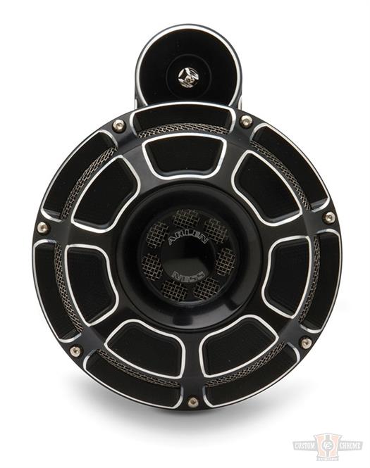 Beveled Horn Kit, Black For Harley-Davidson