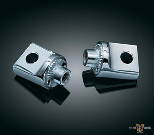 Splined Peg Adapters, Chrome For Harley-Davidson