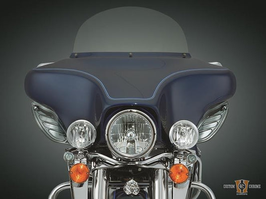 Dragon Wing Air Deflectors, dark smoked For Harley-Davidson