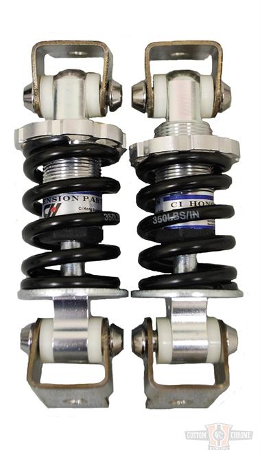 Solo Seat Spring Shocks with Bolt On Tabs For Harley-Davidson