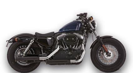 Escape Falcon Homologado Para Harley-Davidson Sporster '04-'13 Mufflers Black EC
