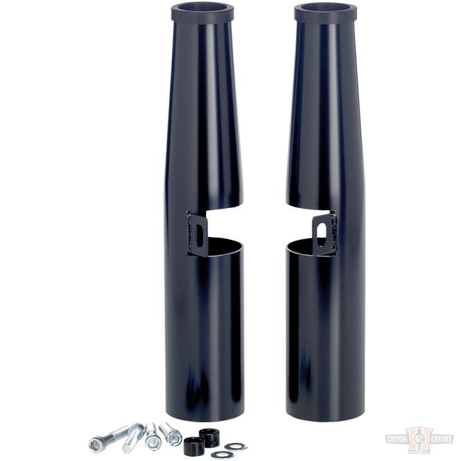 39mm Fork Shrouds  Black For Harley-Davidson