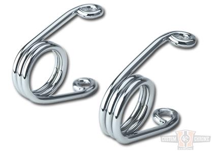 3" Hair Pin Seat Springs, Chrome For Harley-Davidson