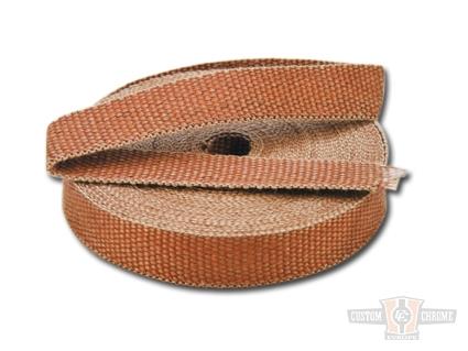 Copper Exhaust Wrap 1" x 1/16" x 50 Ft. Roll For Harley-Davidson