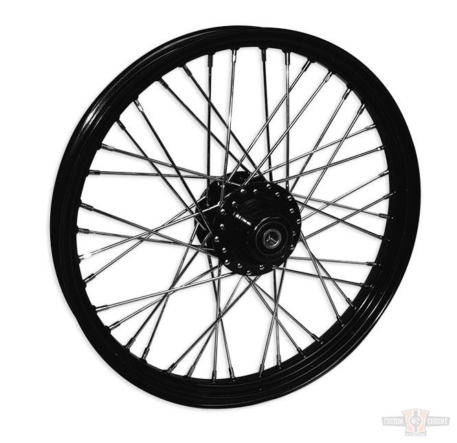 40 SPOKE 16X3.5FR WG SD BLACK 3/4 For Harley-Davidson