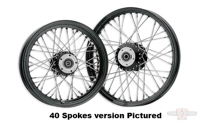 60 SPOKE 21X2.15 SD BLACK For Harley-Davidson