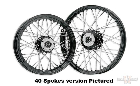 60-SPOKE 18X3.50 BLACK For Harley-Davidson