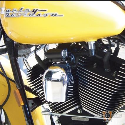 Black Smooth Power Port For Harley-Davidson