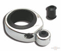 CABLE CLAMP 1 1/4-1 1/2" SINGLE THROTTLE / CLUTCH CABLE, CHROME For Harley-Davidson