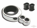 CABLE CLAMP 1 1/4-1 1/2" DUAL THROTTLE / CLUTCH CABLE, CHROME For Harley-Davidson