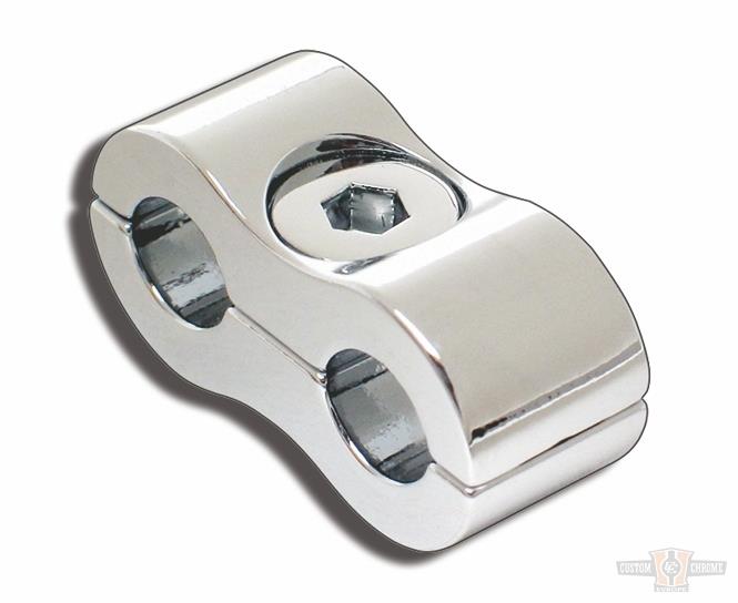 THROTTLE / IDLE CABLE CLAMP CHROME For Harley-Davidson