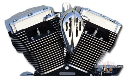 Ribbed Slotted Horn Kit, Vertical For Harley-Davidson