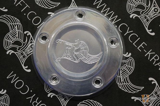 C/K Point Cover 5 Hole Pol. For Harley-Davidson