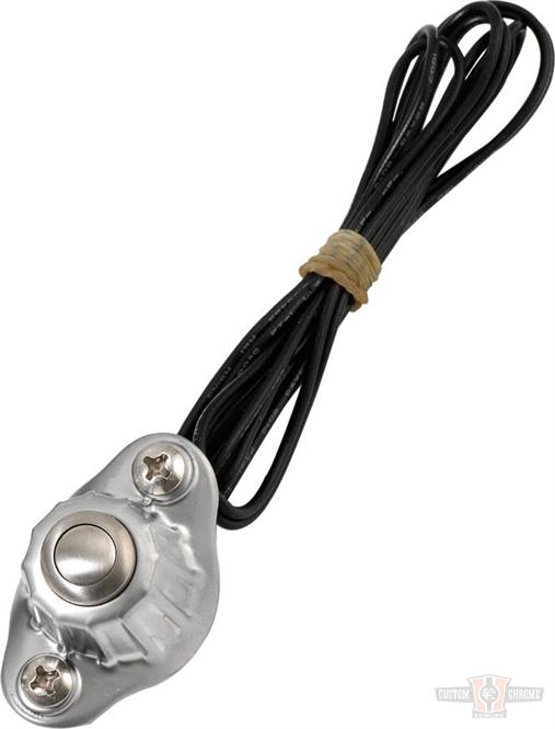 Kustom Tech Deluxe Switch Housing - Satin Chrome For Harley-Davidson