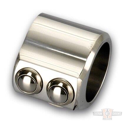 Kustom Tech 2 Button Switch Housing - Polished For Harley-Davidson