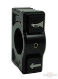 J-TECH 2 Button Switch Housing Left Side, Black For Harley-Davidson