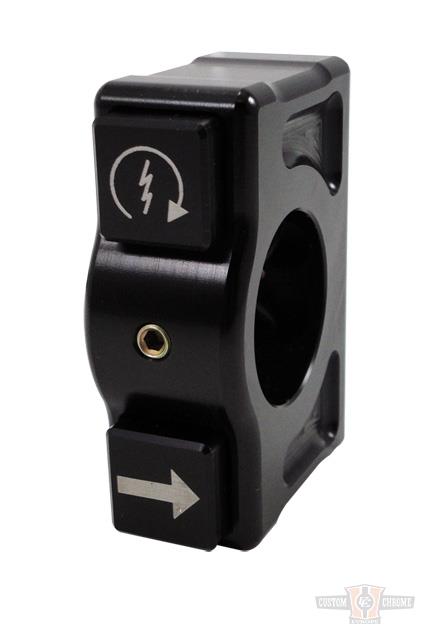 J-TECH 2 Button Switch Housing Right Side, Black For Harley-Davidson