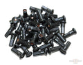 Spoke nipples (40) black/chrome M4, 5 mm For Harley-Davidson