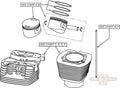 110cui NATURAL FRONT HEAD For Harley-Davidson