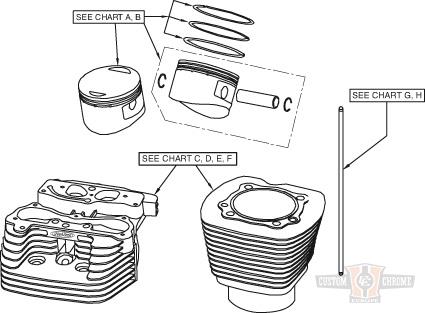110cui NATURAL REAR HEAD For Harley-Davidson