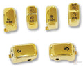 6 PC Switch Cap Set Gold For Harley-Davidson
